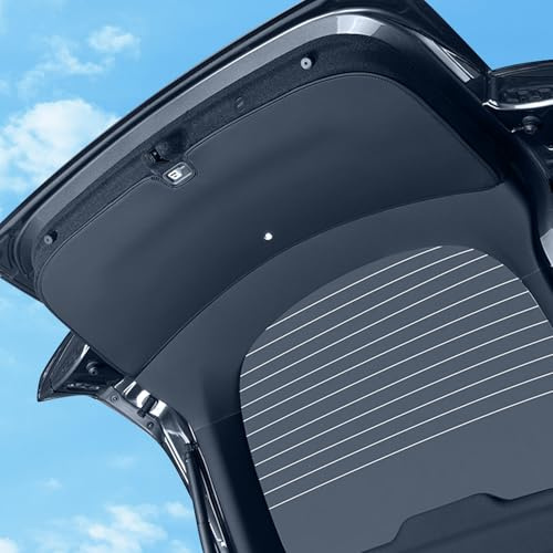 TOPABYTE Tapis de Hayon de Coffre Arrière pour Tesla Model Y Juniper 2025 2026 Tapis de Protection en Cuir pour Hayon Arrière pour Toutes Les Saisons Intérieur Tous Temps