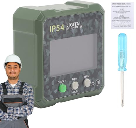 Magnetischer digitaler Winkelfinder, digitaler Winkelfinder | 4 x 90 Grad Freitagstabelle Winkelmesser mit Magnetfuß und Hintergrundbeleuchtung | digitales Anzeigelineal für Baustelle,