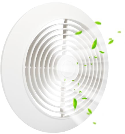 S99110454 Vent Fan Grille Cover 8 – White Round Plastic Exhaust Fan Grille for 512, 512M, 512N, 512MMX, 673, N673, 673MX – Durable, Fade-Resistant, Easy Install, High Flow Vent Cover