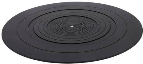 SHOWERORO Antistatische Silikon Schallplattenmatte 295mm Rutschfestes Plattenspieler Pad Schallplatten Schutzpolster für Dj Equipment Musikinstrumente