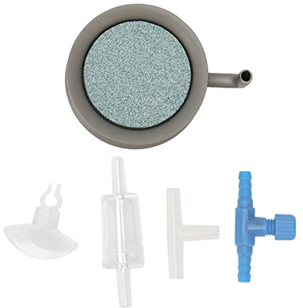 LDAUYZLING Piedra de aire de nano burbujas, silenciosa, duradera, fácil de limpiar, aireador de piedra de burbujas para acuarios (48 mm)
