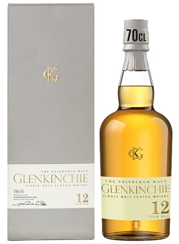 Glenkinchie 12 Jahre, Single Malt Scotch Whisky, handverlesen aus den schottischen Lowlands, 43% vol, 700ml Einzelflasche |