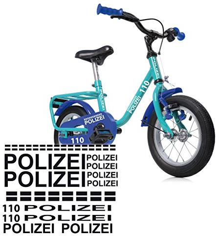 Polizei Fahrrad Aufkleber Folienplot Sticker Police Motivaufkleber | B00028