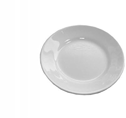 Saturnia Piatto Piano in Ceramica Tivoli Colore Bianco Conf 12 Pz. 14814