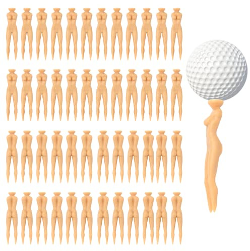 CATOSUM 50 Stück 7,6 cm Kunststoff-Golf-Tees für Damen, Golftees für Golftraining