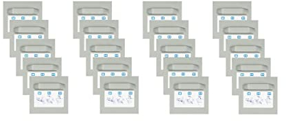 Selbstklebendes Haftblech 45x45mm (20 Stück) mit Öse Spiegelaufhänger Aufhängeblech Klebeblech Dibondaufhänger Wandhalterung