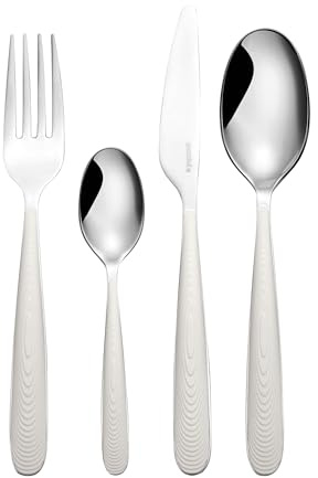Guzzini - JUST Ménagère 24 pieces, en acier inoxydable - Blanc lait - 122900156