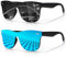 LINVO Sonnenbrille Herren Damen Polarisiert Klassisch Verspiegelt Modisch UV400 Schutz Unisex Brille für Autofahren Reisen