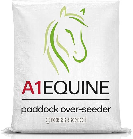 A1 Lawn, Paddock Over-Seeder Grass Seed Mix - Fast-Establishing, Durable Grazing, Timothy & Ryegrass Blend, DEFRA Certified, 15kg