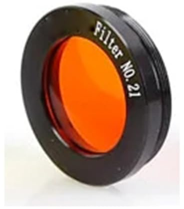 Teleskop-Zubehör-Set Okular for astronomische Teleskope, Okularlinse, Planeten und Nebelfilter, 6 Farbauswahl, 1,25 Zoll Teleskop-Kamera (Color : Orange)