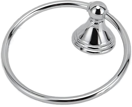 Porte-Serviettes Rond Style Rétro Élégant Anneau de Serviette Chromé Support Mural 893 pièces