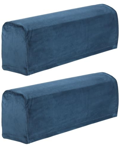 QUARKZMAN 2pz Copribraccioli per Divani per Sedie Divani Braccioli, Copribracciolo Divano Antigraffio, Blu Navy