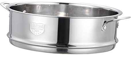 OFFSCH Edelstahl Dämpfeinsatz Mit Griffen Langlebiger Gemüse-dampfeinsatz Gleichmäßige Hitzeverteilung Sicherer Lebensmittelkontakt Vielseitig Für Reis Eier Fisch Und Meeresfrüchte Geeign