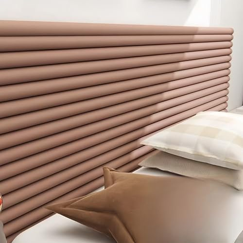 yacoxe Upholstered Wall Panels，Anti-collision Wall Stickers,anti-collision wall stickers, bedroom dojo game room cushion wall panels， for Bedroom Dojo Play Room ，recording studio, office(Brown)