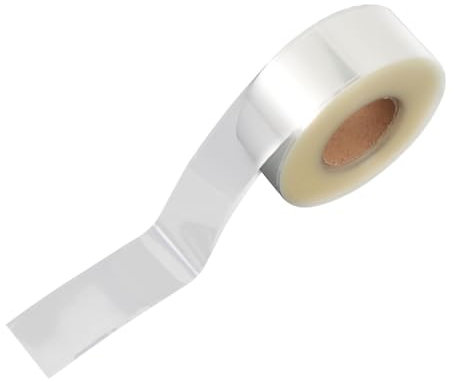 Operitacx Transparente Etikettenschutzhüllen Rolle 30x80mm Wasserfest Pvc Klare Barcode Schutzfolien Für Bibliotheksbücher Und Büroetiketten