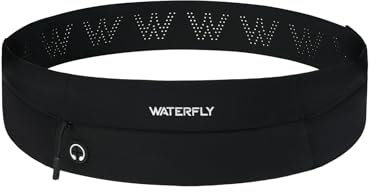 WATERFLY Laufgürtel für Handy Lauftasche Jogging: Handytasche Joggen Herren Damen Gürteltasche zum Laufen Fitness Sport Running Belt Laufgurt Passend für Smartphones Verschiedener Modelle und Größen