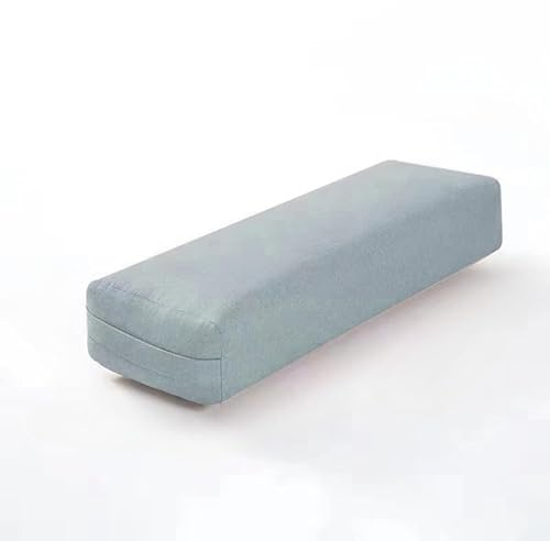 cosescos Almohada de yoga con funda extraíble lavable, cojín de meditación de espuma de alta densidad para yoga prenatal, estiramiento, recuperación posnatal, herramienta de apoyo ligera y portátil