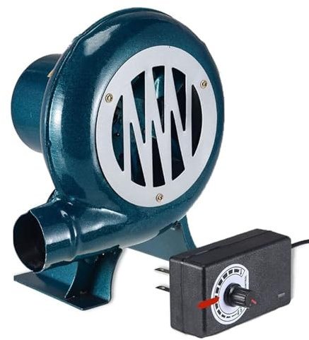 Soplador De Barbacoa - Soplador De Aire Eléctrico Centrífugo, Turbina Soplador De Castillos Hinchables, Parrilla del Encendedor del Carbón De Fan, Excitador De Llama De Arranque(100W)
