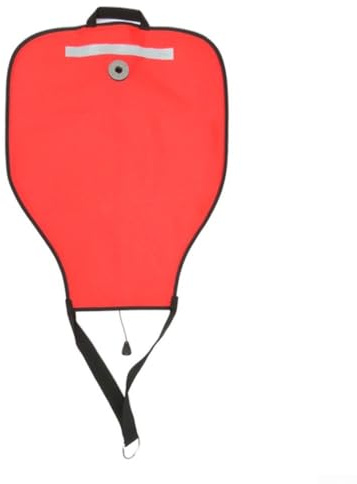 Scuba for Diving Liftbag 22.7 kg Capacity with Adjustable Valve and Bright Reflective Design for Visibility (Red)