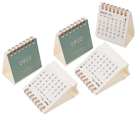Sewroro 5stücke Tischkalender Tischnotizkalender Kalender Für Mini-tischkalender Dekorativ