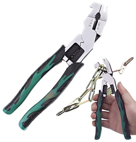 Pince à dénuder – Pince coupante industrielle | Outil électrique | Pince à dénuder automatique de précision pour câbles, fils et bornes | Multifonction, réglable, prise en main ergonomique, idéale