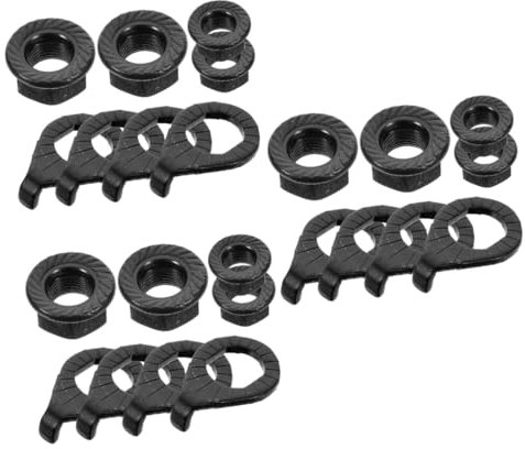 Toyvian 3 Ensembles Kit de Vis de Fixation pour Vélo Écrous de Flasque de Protection et Crochets pour Roues et Arrière Matériau Durable et Aux Déformations