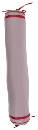 UTHCLO Funda para Almohada Cervical Cilíndrica Lavable Funda Protectora para Cojines Redondos Compatible con Cojines de Sofá y Cama Color Púrpura con Lateral y Cordón Color Aleatorio