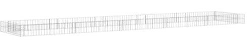 QZZCED Bâche de Protection 650 g/m² 4x6 m pour Jardin et Terrasse, Gabion Résistant en Acier Galvanisé Anti-Rouille, Structure Stable avec Fils Soudés, Bordure Sécurisée