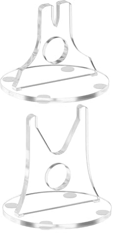 Supporto di presentazione per coltelli, 2 pezzi, base antiscivolo | acrilico per presentazione, per uso versatile, camera da , ufficio, toeletta, cucina