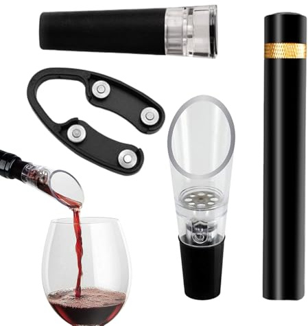 Vinöppnare set luftpump 4 st borttagningsverktyg | vinöppnare bartender vuxen öl julfest halloween