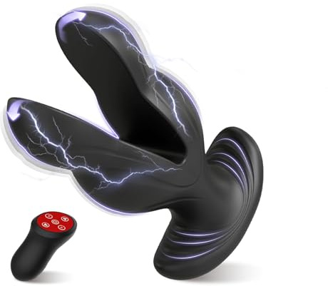 Prostate Massager for Men and Women Adult Toy - Remote Control Expandable Adult Toy with 8 Modes Electric Shock & Licking Function, Couple Pleasure Stimulator RF8K02