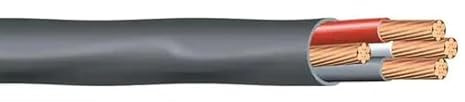 Nassau Electrical Supply 4/3 NM-B Wire Copper Non-Metallic Sheathed Cable 600V Black (50FT)