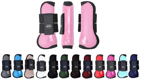 netproshop Shetty Ponny helhårda skal, damasker, anatomiskt formade med neoprenfoder, storlek: shetty, färg: rosa