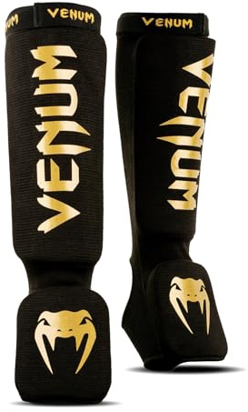 Venum Kontakt-Schienbeinschoner - Schwarz-Gold - XL