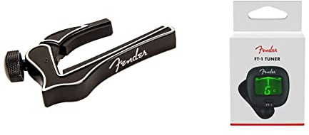 Fender Dragon Capo - Capotasto & Ft 1 Pro Clip On Tuner, Accordatore, Nero
