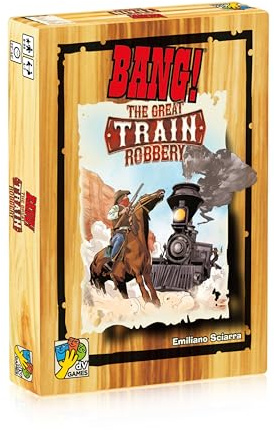 Asmodee DV Giochi Bang Extension — The Great Train Robbery — Brettspiele — Kartenspiele für Kinder ab 8 Jahren — 4 bis 7 Spieler — englische Version