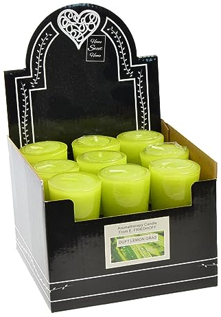 18 Votivkerzen Duftkerzen Kerze Stumpe Bratapfel Vanille Zimt Rose Tea Fresh Linen (Lemon Gras)