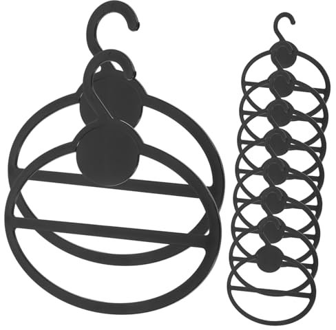 JOINPAYA Cintres Rond pour ÉCharpes: 10Pièces Organisateur Écharpes Rond Cintre Multifonctionnel pour Foulards Ceintures et Accessoires Rangement Pratique pour Petit Espace