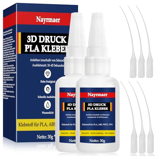 60g 3D Drucker Kleber, PLA Kleber, ABS Kleber für ABS Kunststoff, PLA, PETG und TPU (3D Drucker Kleber)