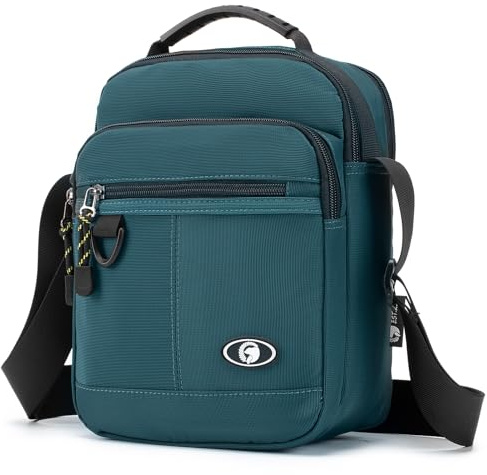 SPAHER Herraxelväska Lättviktsaffär Herrväska för Att Hänga Vattentät Crossbody Handledsväska Axelväska Herr för IPad Utomhus Daglig Användning Blå