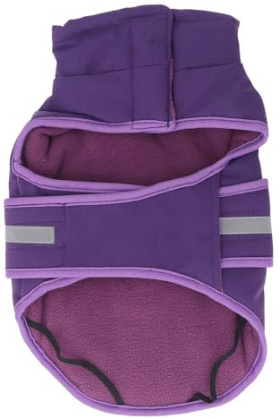 Warmer Hundemantel, Wasserabweisende Haustier-Thermojacke, Verstellbarer Hunde-Wintermantel (XL)