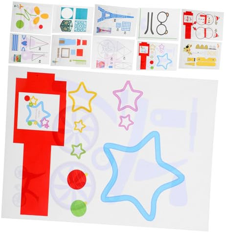 jojofuny 17-teiliges 3d-druck-graffiti-board-vorlagen-kopierbrett - Zeichenpapierrolle Für Kinder Zum Üben