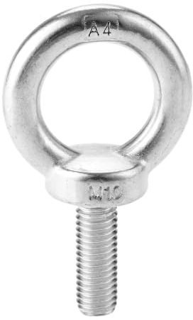 1 Pz M10 * 30mm In Acciaio Inox 316 Golfare Golfari di Sollevamento Bulloni Anello di Vite Foro Anello Bullone Dadi Ferramenteria E Attrezzi for cavo di Sollevamento A Fune per l'industria, il residen