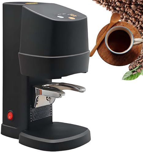 vnmudzeo Presse-Café éLectrique Professionnel, Machine à Presser Le Café en Poudre sans Fil De 100 W, pour PoignéE De 58 Mm,FlatBlack
