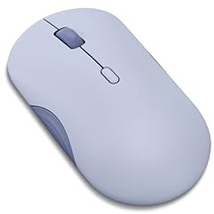 Lenovo Mouse Bluetooth wireless 350, click silenzioso, DPI a 3 livelli (1000, 1600, 2400), durata della batteria 36 mesi, 2 dispositivi di collegamento, Meta Grape