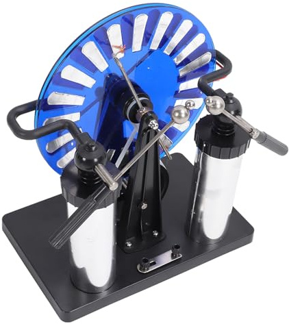 YWBL-WH YWBL-WH Kit Scientifique de Générateur Statique de Manivelle de PVC de Moteur à Induction électrostatique pour des Expériences de Physique et des Jouets éducatifs
