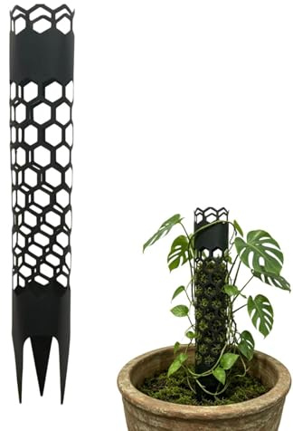 Generico di Muschio | Bastone Metallico per Pothos - di Supporto per Monstera | per Appassionati Coltivatori Balcone Ufficio Casa Bar Appartamento Soggiorno Camera Studio Hotel