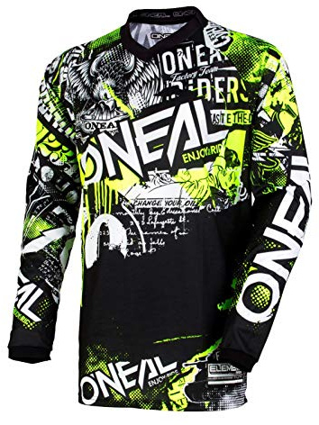 O'NEAL | Motocross-Shirt Langarm | MX MTB Mountainbike | Passform für Maximale Bewegungsfreiheit, Eingenähter Ellbogenschutz | Jersey Element | Erwachsene |