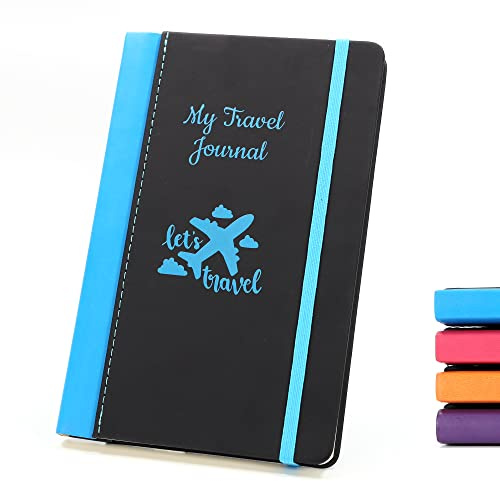 Personalisiertes Stilvolles Notizbuch A5 (Blau) ~ Notizblock mit Wunschtext | Tagebuch Journal Notebook Individuell gestaltet ~ Originelle Geschenkidee zum Geburtstag, Jahrestag, Weihnachten