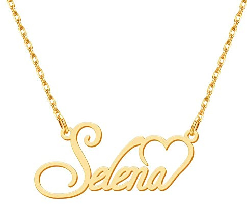 MissChic Namenskette, Personalisierte Kette mit Namen, S925 Silber Herzkette Name, Geschenk für Damen, Herren, Freundin, Mutter, Schwester, Freund